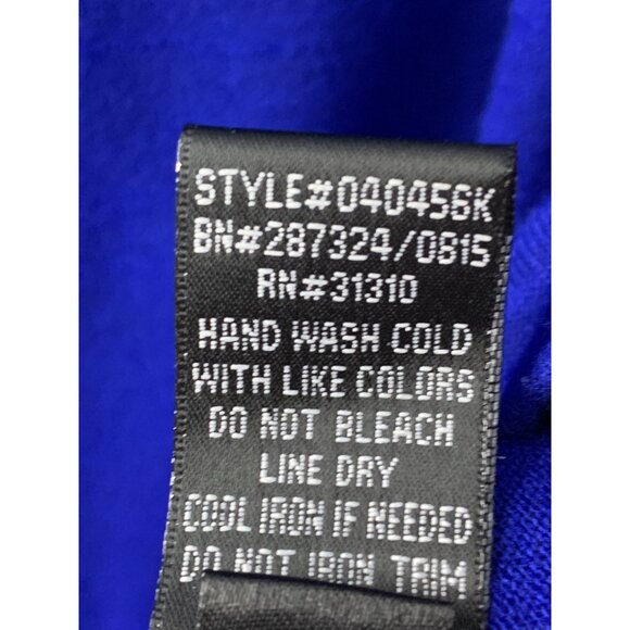 Lot of 2 Sz Large Liberty Love dot Top + B Design Royal Blue Knit Top 8834 - Picture 13 of 14